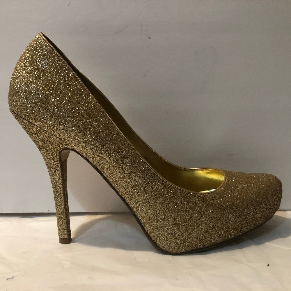 Guess Gold heels size 10